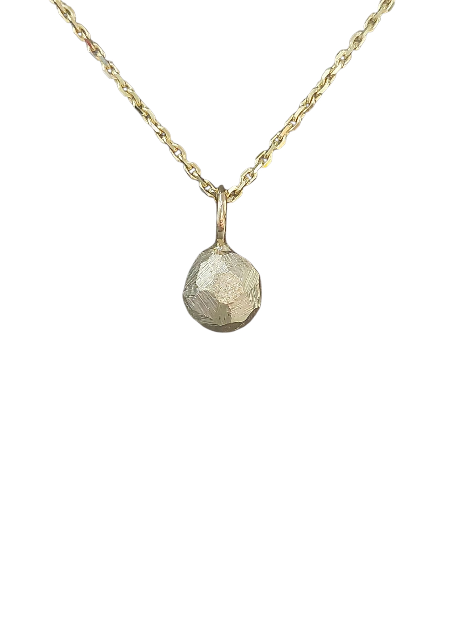 14kt hanger met vijlstructuur