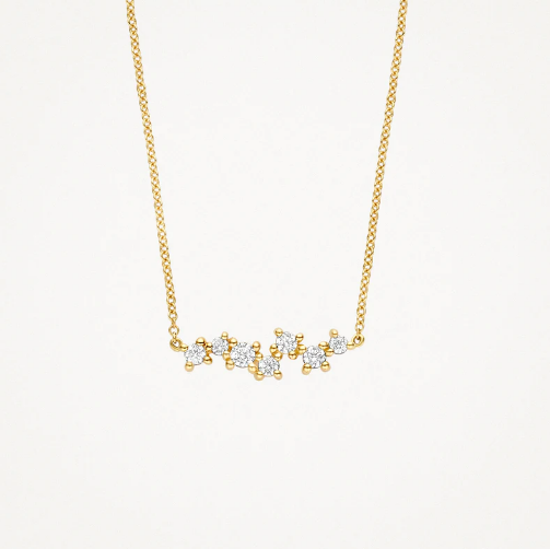 14K goud met zirkonia