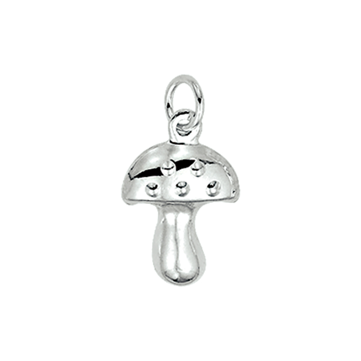 hanger paddestoel zilver wit