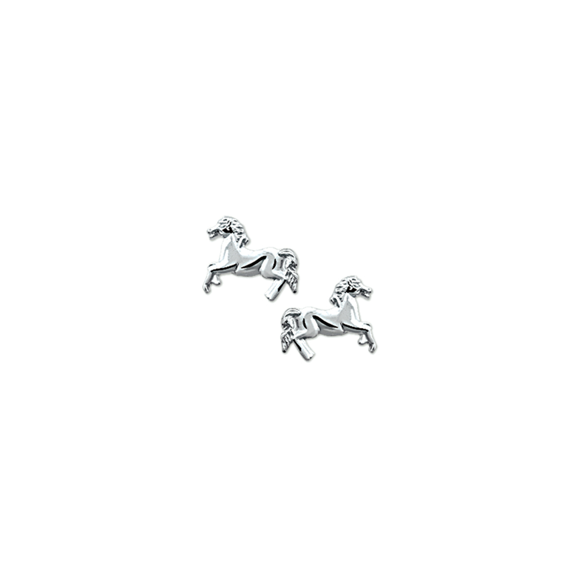 De Oorknoppen paard, modelnummer, zijn verfijnde stud oorbellen die elke outfit verfraaien. Gemaakt van rodiumgeplateerd materiaal, hebben ze een schitterende zilverkleurige glans. Met een hoogte van 8 mm, een breedte van 10,5 mm, zijn ze perfect voor dagelijks gebruik of speciale gelegenheden. Combineer met andere zilverkleurige sieraden voor een elegante look.