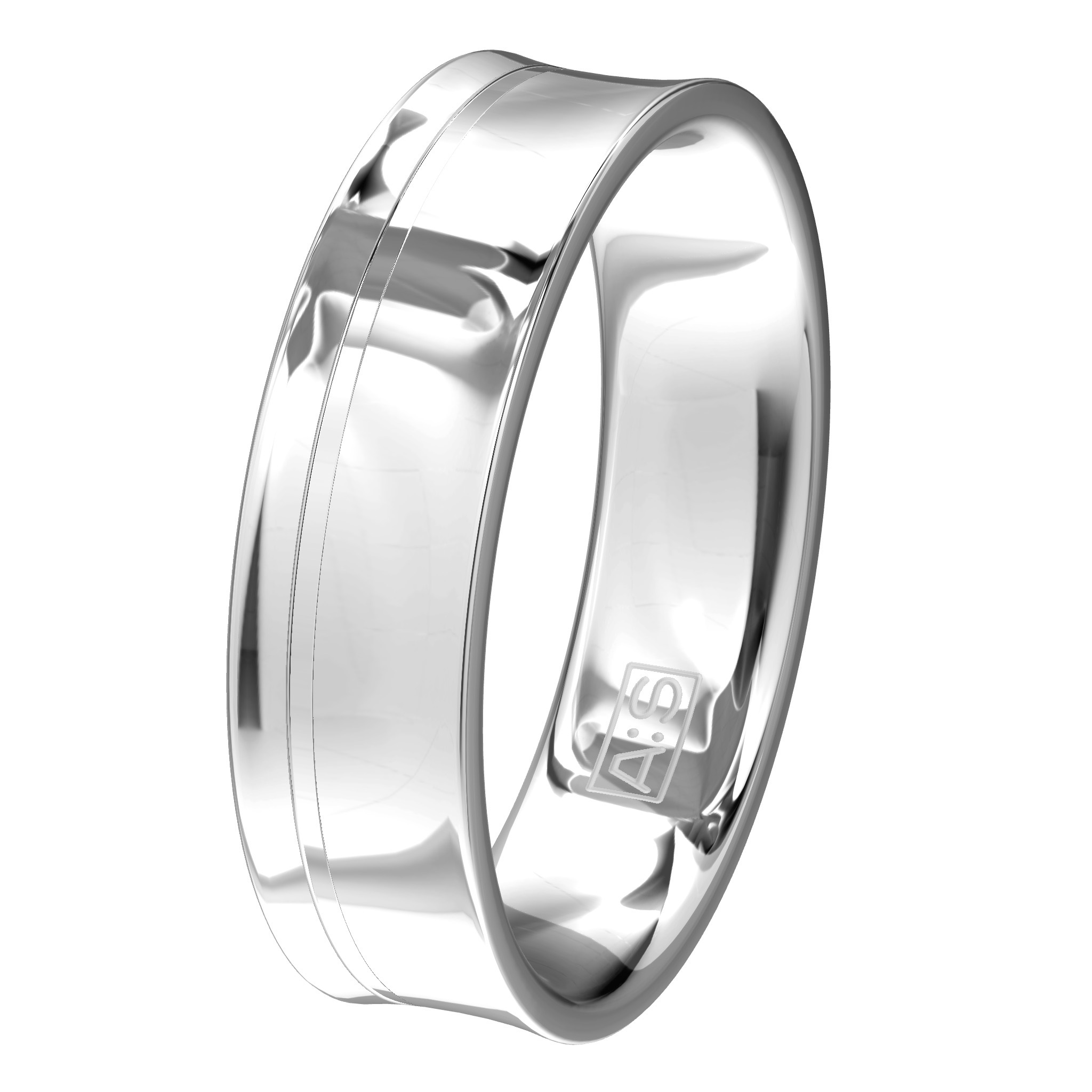 Helemaal van nu, dat is deze ring met holle buitenkant. Voor maximaal draagcomfort is deze ring voorzien van een ronde binnenkant!