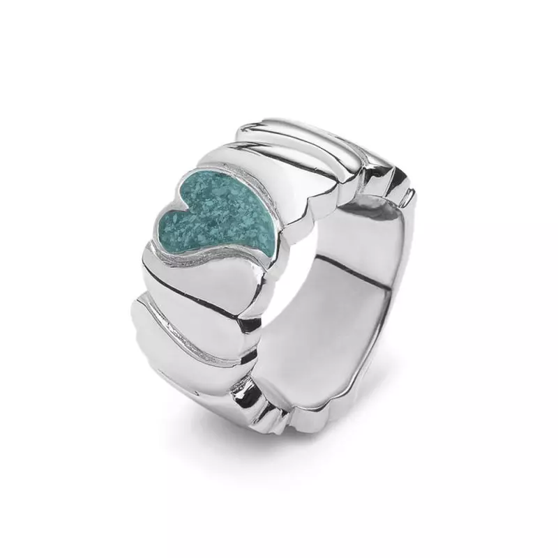 See You Gedenksieraden - zilveren ring met hart, as-sieraad - RG-006-54