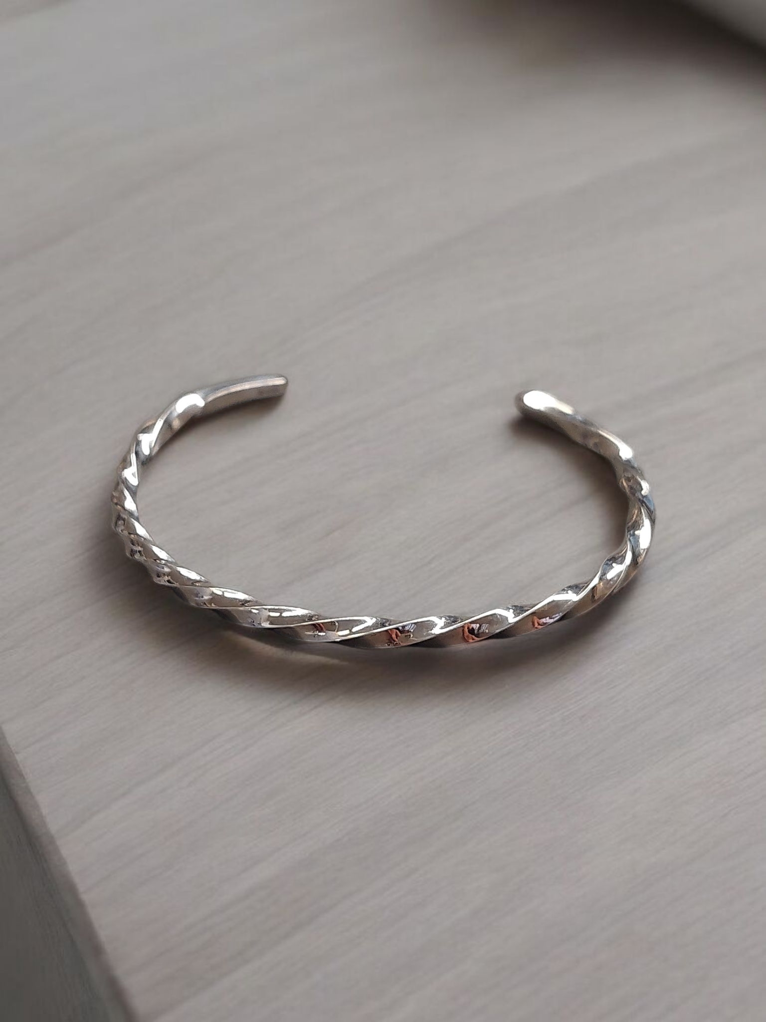 Zilver armband hele twist