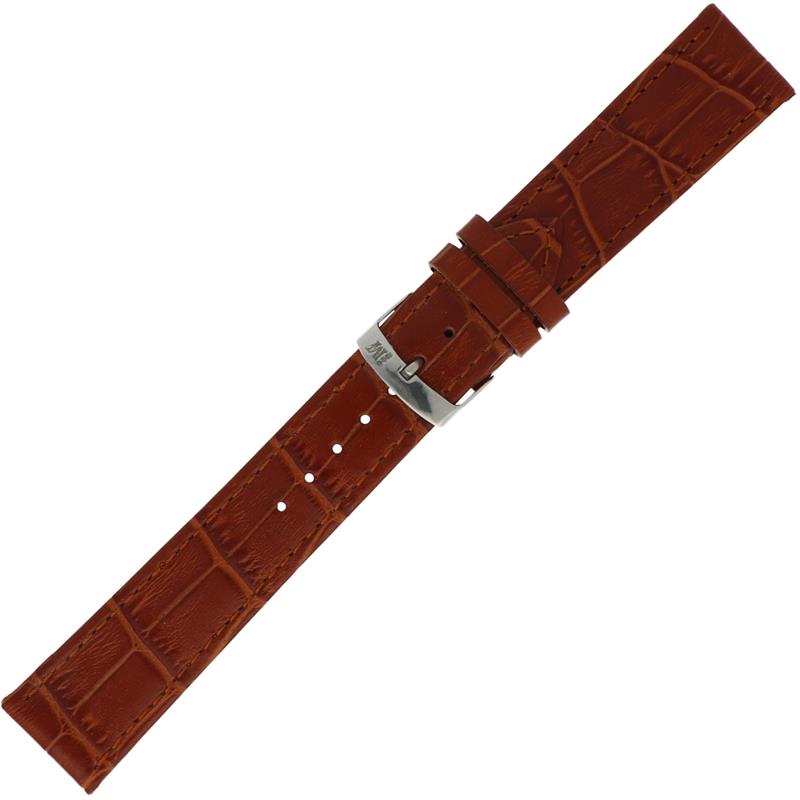 Dit is een bruine horlogeband van het merk Morellato, 18 mm.