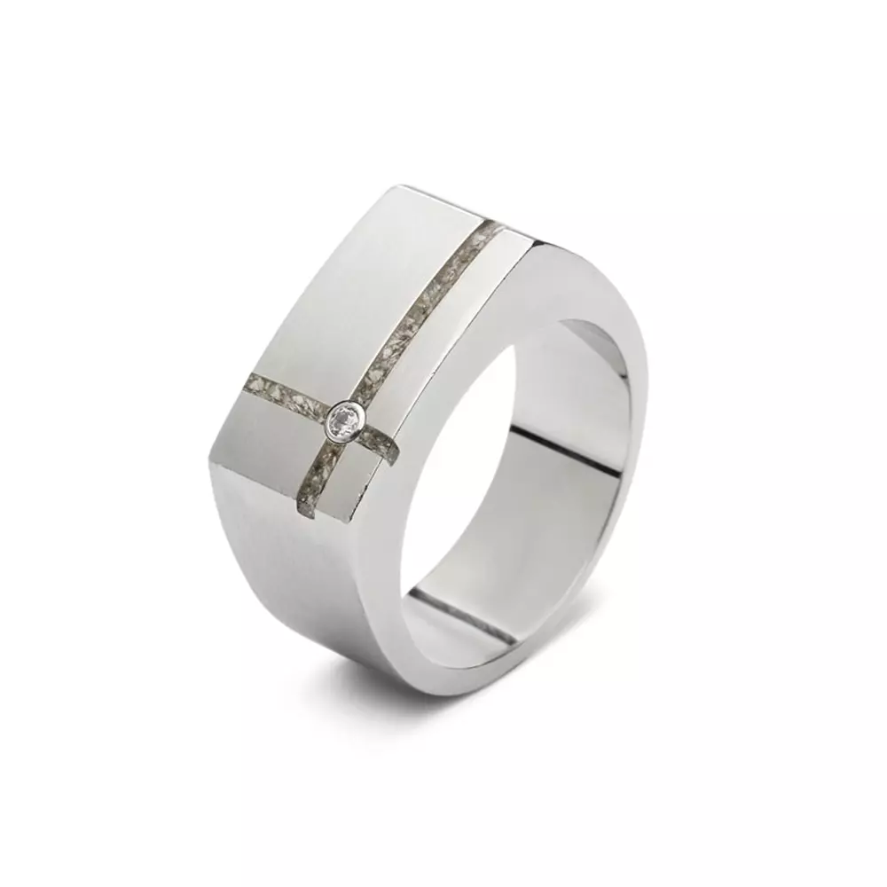 See You Gedenksieraden - Edelstalen memorial ring, as-sieraad - RS-011-195