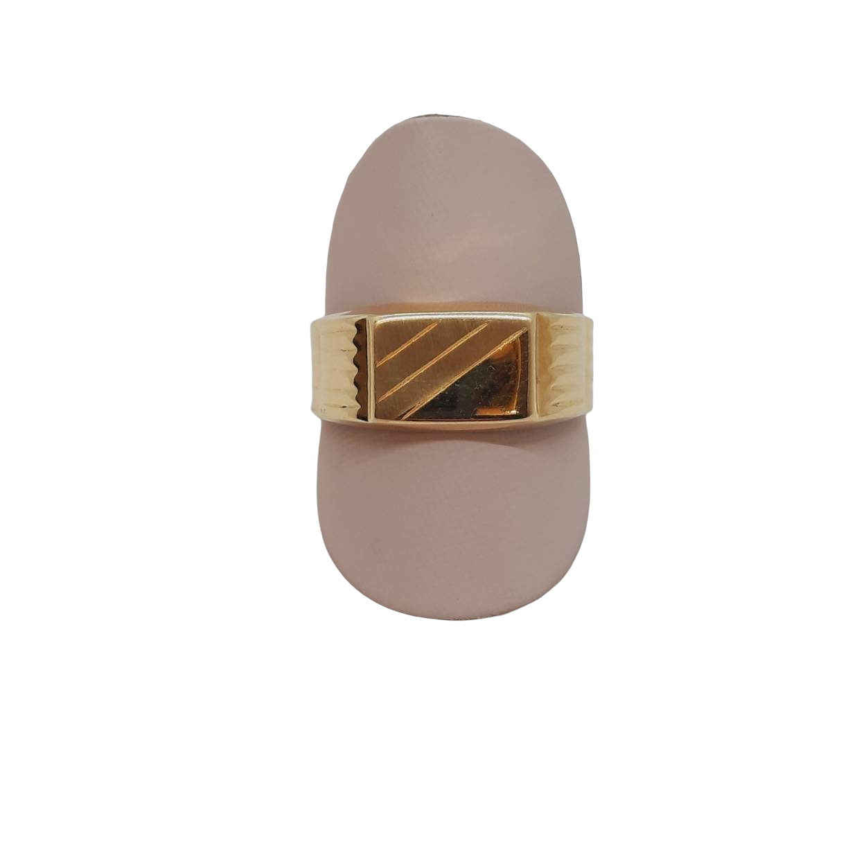 De gouden herenring (modelnummer BREA-0002932) is een verfijnde zegelring gemaakt van 14-karaats goud, met een glanzende afwerking en goudkleur. Deze ring in maat 58 is perfect voor een klassieke en elegante uitstraling. Draag hem op de ringvinger voor een tijdloze en verfijnde look. Ideaal voor formele gelegenheden en speciale evenementen.