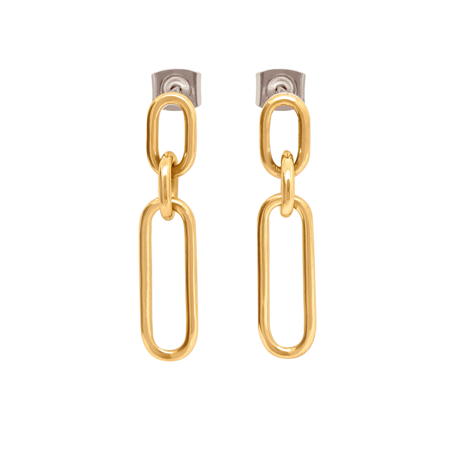 Die BOCCIA TITANIUM Ohrringe für Damen  sind aus Titan gefertigt und in goldener Farbe. Sie haben eine Größe von 30 mm und eine Breite von 6 mm. Der Schmuck ist matt und wiegt 1 Gramm. Diese Creolen sind ideal für den täglichen Gebrauch oder besondere Anlässe und verleihen jedem Outfit einen eleganten Touch.