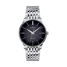 De naam spreekt voor zich. Horloges uit de Meister-modelserie staan ​​voor eersteklas, no-nonsense tijdwaarneming, populair bij veel Junghans-fans. De nieuwe Meister Automatic overtuigt door zijn perfecte proporties en ingetogen elegantie.