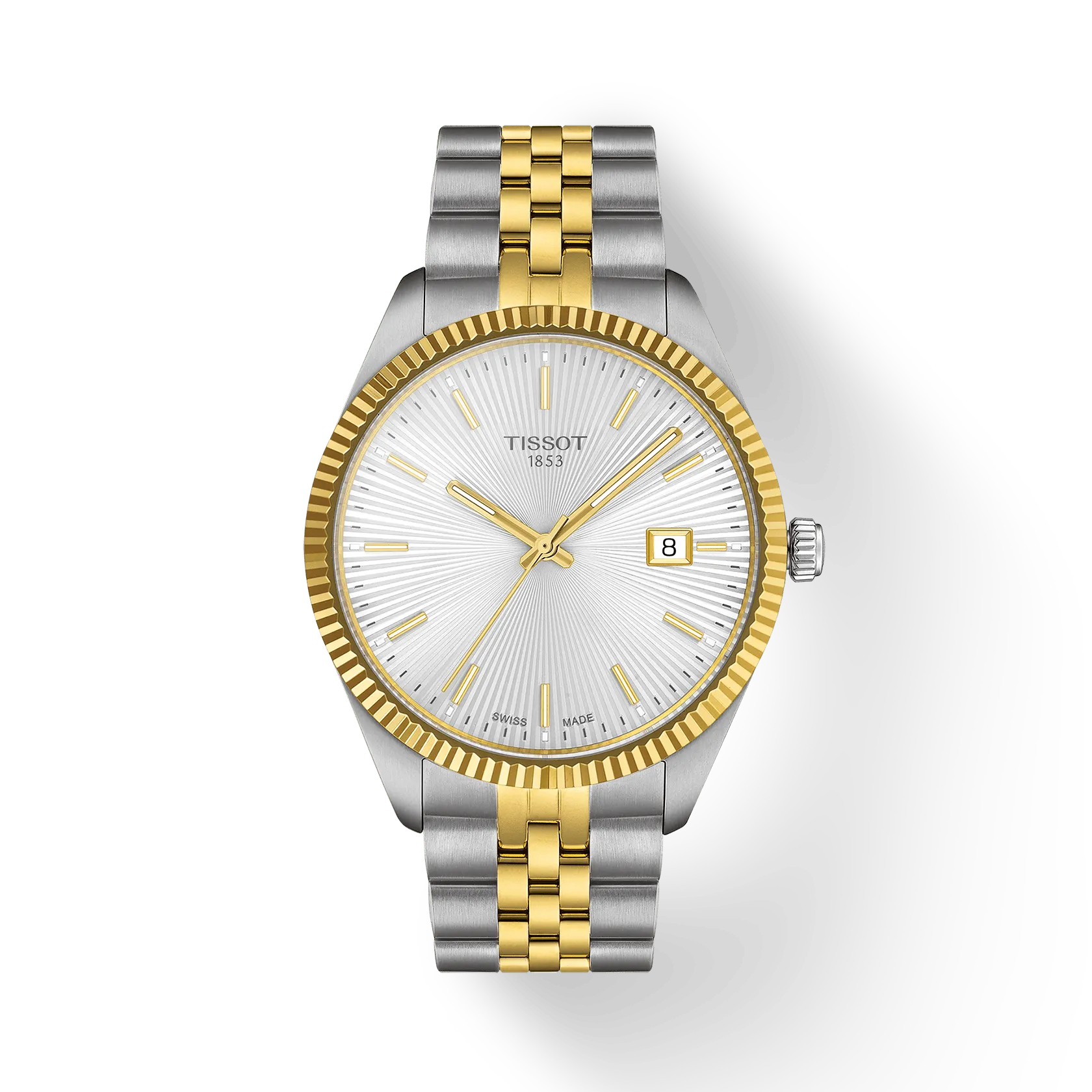De Tissot Ballade is een stijlvol horloge met een zilver kleurige en goud kleurige accenten wijzerplaat en stalen band. Het horloge heeft een datumweergave, chronograaf en is waterbestendig tot 50 meter. Draag dit horloge met formele en casual outfits voor een moderne en verfijnde uitstraling. Met de Tissot Ballade maak je altijd een statement!

---
De Tissot Ballade T156.410.22.031.00 is een fraai polshorloge met een zwarte wijzerplaat en een zilverkleurige band. Het horloge beschikt over een datumweergave, chronograaf en is waterbestendig tot 50 meter. Draag dit horloge met zowel formele als informele kleding voor een moderne en verfijnde look. Met de Tissot Ballade maak je altijd een statement!