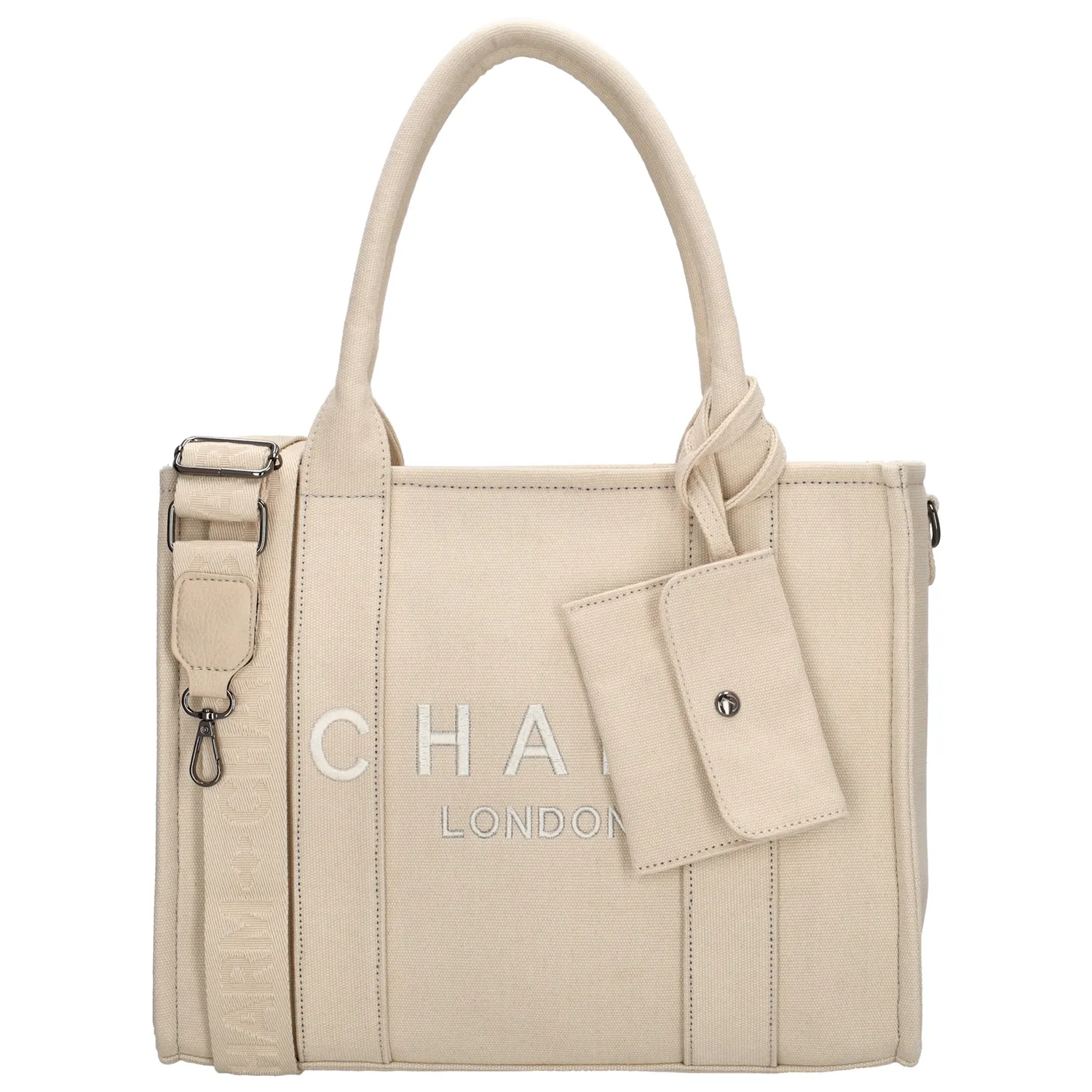 De Charm London Bond Shopper is een elegante en functionele tas, perfect voor dagelijks gebruik. Dankzij het compacte formaat neem je hem gemakkelijk overal mee naartoe. De verstelbare en afneembare schouderband zorgt ervoor dat je de tas op verschillende manieren kunt dragen.

De tas heeft een overzichtelijke indeling met een ritsvak en twee insteekvakken aan de binnenkant, zodat je essentials altijd goed georganiseerd blijven. Aan de achterkant bevindt zich een extra ritsvak, handig voor spullen die je snel bij de hand wilt hebben. De tas sluit veilig af met een rits, zodat je spullen goed opgeborgen blijven.

Kenmerken:

Compact en praktisch design
Verstelbare en afneembare schouderband
Afsluitbaar met rits
Binnenvak met rits en twee insteekvakken
Achterritsvak voor extra opbergruimte