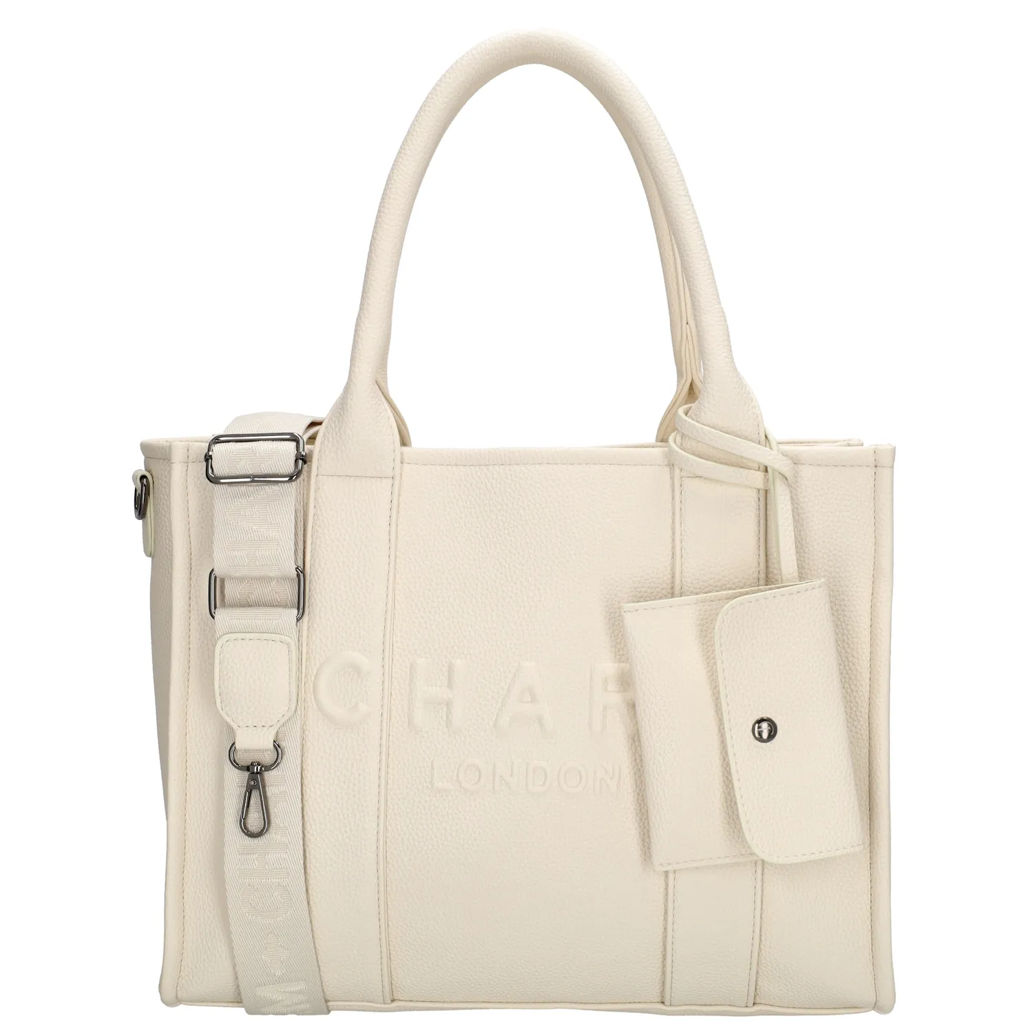 Deze elegante en veelzijdige shopper is een absolute musthave! De tas combineert stijl en functionaliteit, waardoor hij perfect is voor dagelijks gebruik. Met meerdere handige opbergmogelijkheden blijf je altijd georganiseerd.

De binnenkant is voorzien van twee insteekvakken, waaronder een speciaal telefoonvak, en een ritsvak voor waardevolle spullen. Aan de achterkant van de tas bevindt zich ook een handig ritsvak voor snelle toegang. Dankzij de verstelbare en afneembare schouderband draag je de tas comfortabel als crossbody op jouw gewenste hoogte.

De tas is volledig afsluitbaar voor extra veiligheid en is voorzien van een stijlvolle etui die ruimte biedt voor kleine spulletjes zoals sleutels of make-up. Een ideale tas voor werk, winkelen of een dagje uit!

Kenmerken:

Twee insteekvakken, inclusief telefoonvak
Ritsvakken binnen- en achterkant
Verstelbare en afneembare schouderband
Volledig afsluitbaar voor extra veiligheid