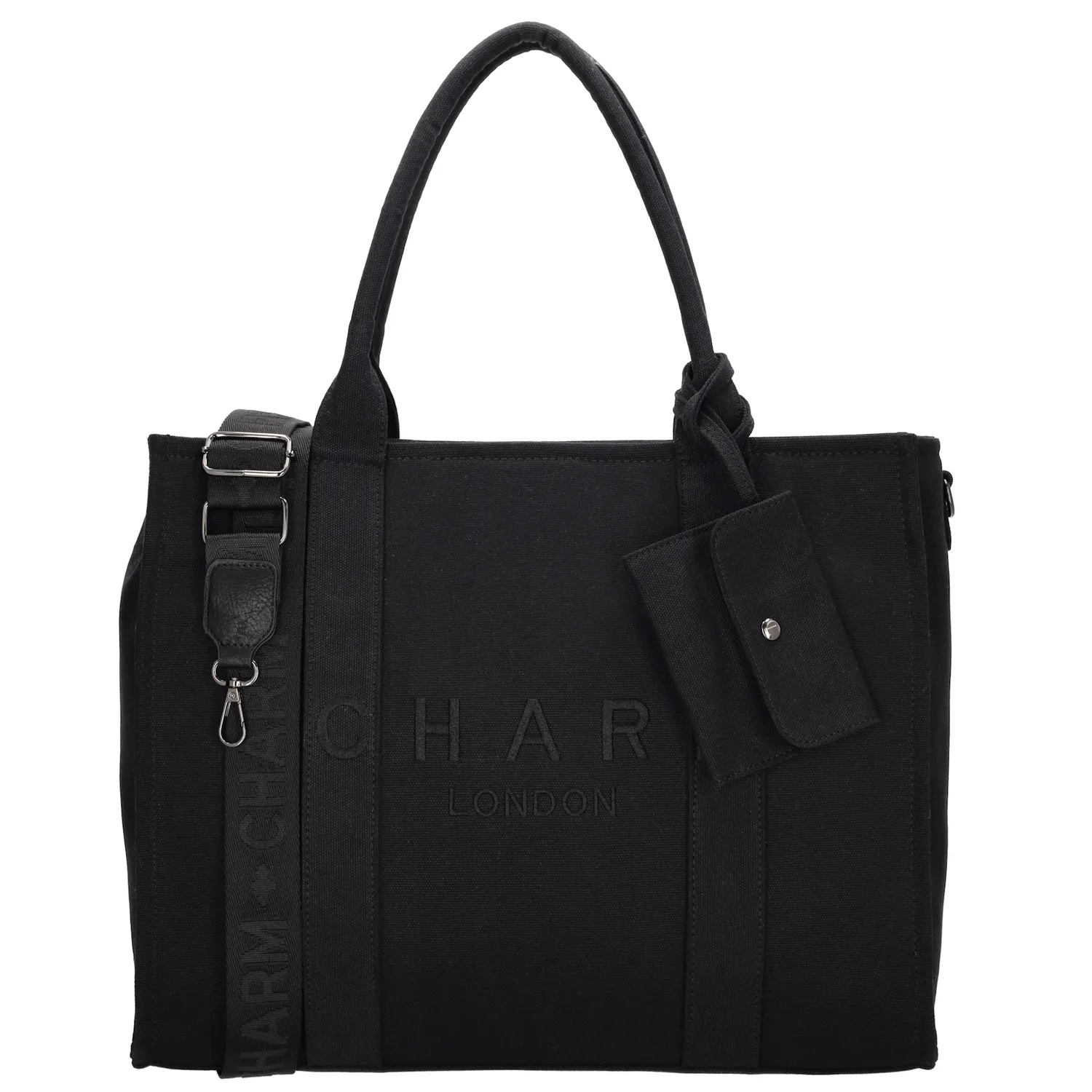 De Charm London Shopper is de perfecte combinatie van elegantie en praktisch gebruik. Met zijn ruime ontwerp en slimme indeling is deze tas ideaal voor werk, studie of dagelijks gebruik. Dankzij de lange handvatten draag je de tas comfortabel over je schouder, en de verstelbare en afneembare schouderband biedt extra flexibiliteit.

Binnenin bevindt zich een gewatteerd laptopvak geschikt voor een 15,6 inch laptop, een klein ritsvakje en een telefoonvak, zodat je jouw essentials overzichtelijk kunt opbergen. De tas sluit veilig af met een rits, zodat je spullen goed beschermd blijven. Aan de achterkant is er een extra ritsvak, handig voor items die je snel bij de hand wilt hebben.

Kenmerken:

Laptopvak voor 15,6 inch
Verstelbare en afneembare schouderband
Afsluitbaar met rits
Binnenvak met rits en een telefoonvak
Achterritsvak voor extra opbergruimte
