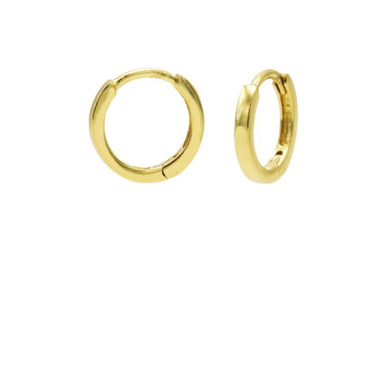 Karma Plain Hinged Hoops Goldplated 12MM
