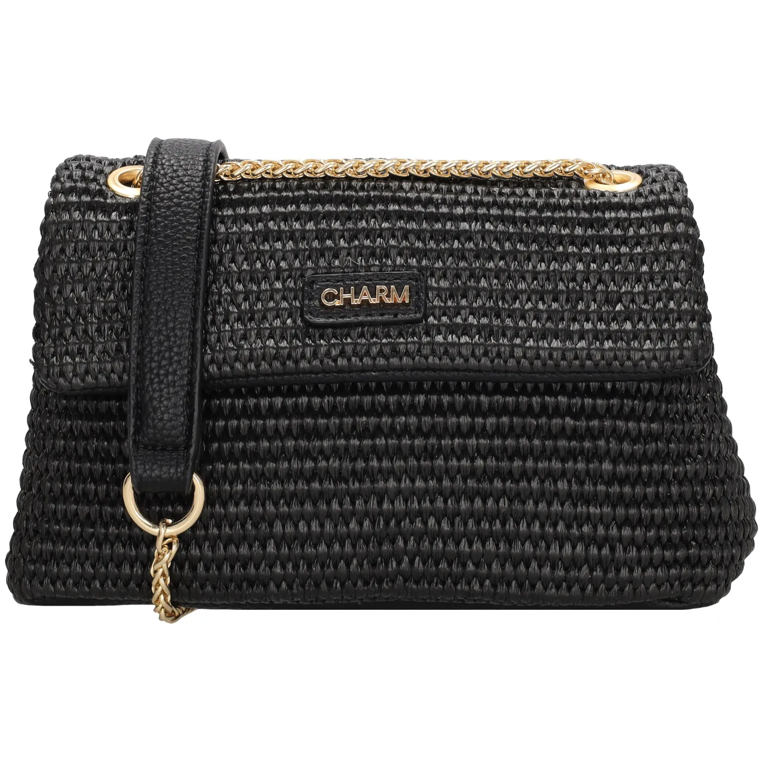 De Charm London Paris Crossbodytas is een elegant en trendy accessoire met een zomerse riet-look. Dankzij het compacte ontwerp met twee vakken berg je je essentials overzichtelijk op. De tas is afgewerkt met een luxe gouden ketting, die je op twee hoogtes kunt dragen, zodat je eenvoudig wisselt tussen een schouder- of crossbodystijl.

Perfect voor een dagje uit, een avondje uit of als stijlvolle toevoeging aan je dagelijkse look!

Kenmerken:

Crossbodytas met riet-look
Twee aparte vakken voor optimale organisatie
Luxe gouden ketting, draagbaar op twee hoogtes
Compact en stijlvol ontwerp