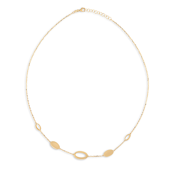 Dit is een collier van het merk Swing Jewels gemaakt voor dames.
Ketting in geel goud 14 k 
