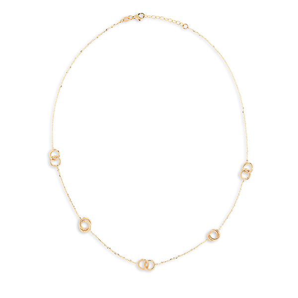 Dit is een collier van het merk Swing Jewels. Dit sieraad is gemaakt van goud 14 k