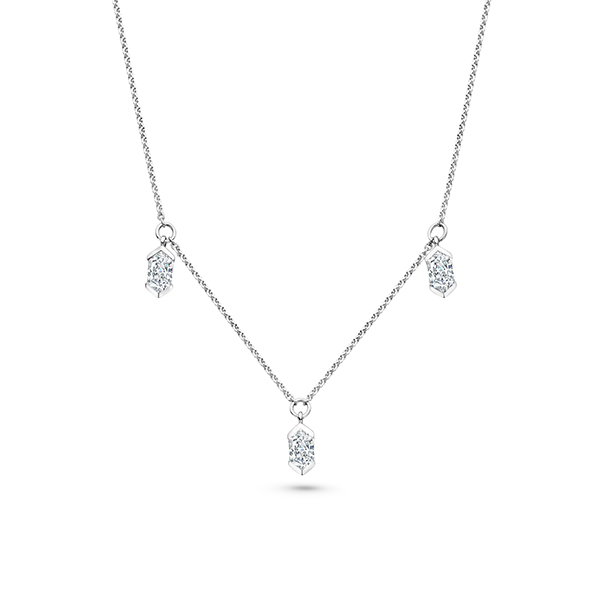 FJF zilver collier met zirkonia, mooi in combinatie met de bijpassende armband 