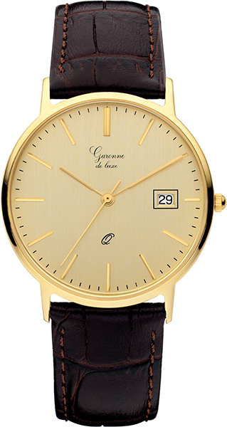 Gouden horloges
GQ15Q211S Garonne de Luxe gouden herenhorloge