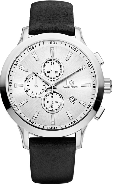 Dit is een horloge van het merk Danish Design gemaakt voor heren.
De specificaties zijn als volgt:
Kastmaat: 45 mm
Bandbreedte: 20
Waterdichtheid: 10 ATM / 100 Meter / 330 Feet
Dit horloge heeft de volgende functies/eigenschappen:
Chronograaf
Datumaanduiding