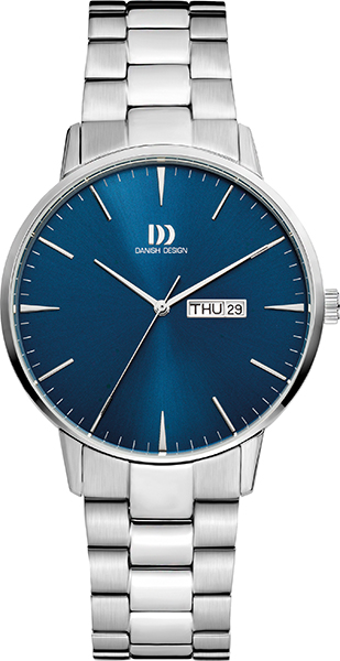 Danish Design herenhorloge  IQ68Q1267 heeft een 41 mm kast van edelstaal met mineraalglas en een schakelband van edelstaal. Het horloge is 3ATM waterdicht.