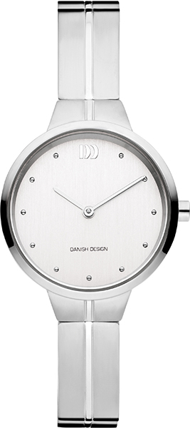 Dit Danish Design dameshorloge met referentie IV62Q1213 heeft een 29 mm kast van titanium met mineraalglas en een band van titanium. Het horloge is 3ATM waterdicht.