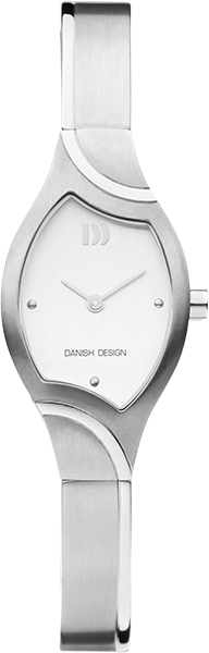 Dit dameshorloge is van het merk Danish Design. Het is een analoog horloge met een band gemaakt van titanium.De diameter van de kast is21 mm.
De verdere specificaties van het horloge zijn als volgt:
Glassoort: mineraal
Kastmateriaal: titanium
Waterdichtheid: 3 ATM
Techniek: quartz
Kastkleur: zilver
Kastvorm: ovaal
Wijzerplaatkleur: zilver
Index: puntjes
Bandkleur: zilver
