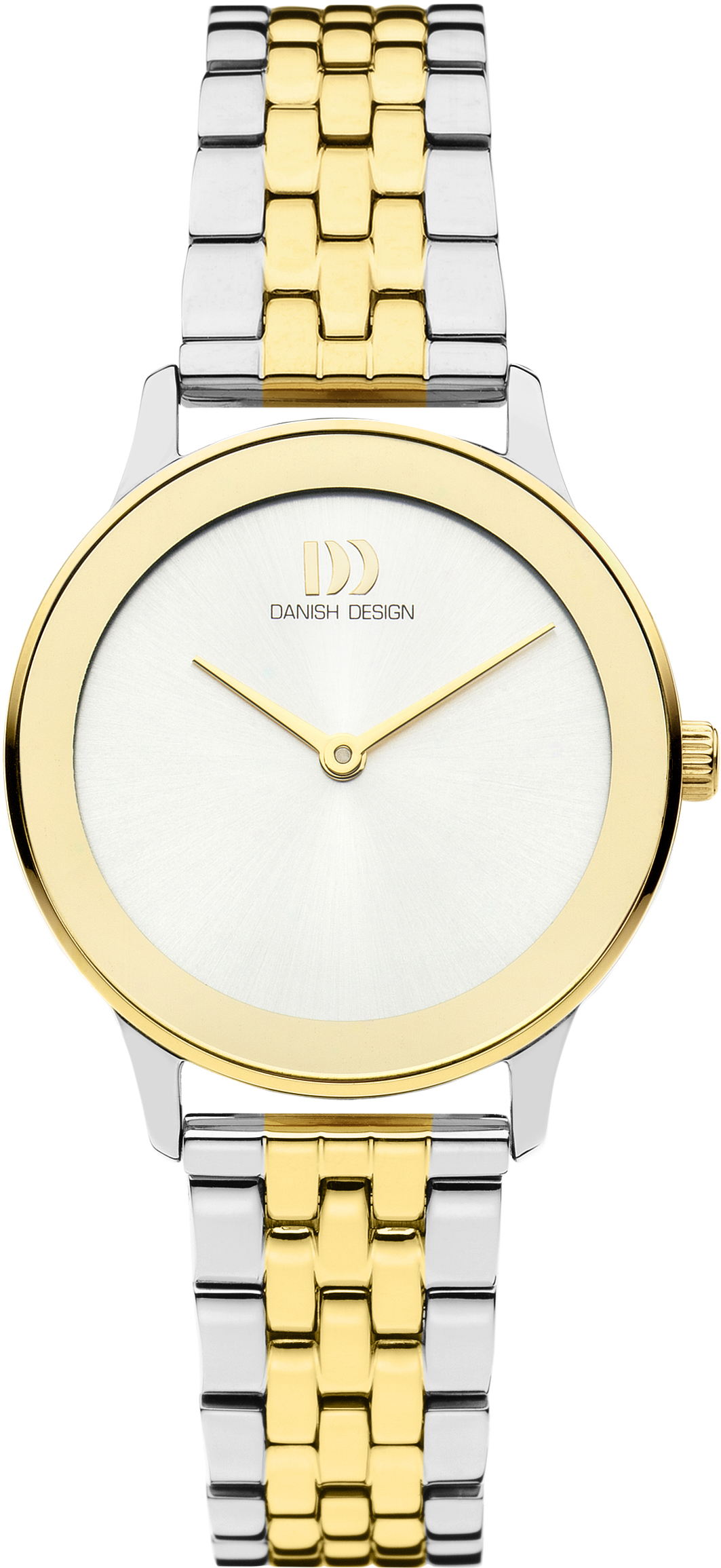 Dit dameshorloge is van het merk Danish Design. Het is een analoog horloge met een band gemaakt van edelstaal.De diameter van de kast is29 mm.
De verdere specificaties van het horloge zijn als volgt:
Glassoort: mineraal
Kastmateriaal: edelstaal
Waterdichtheid: 3 ATM
Techniek: quartz
Kastkleur: goud en zilver
Kastvorm: rond
Wijzerplaatkleur: zilver
Index: geen
Bandkleur: goud en zilver
