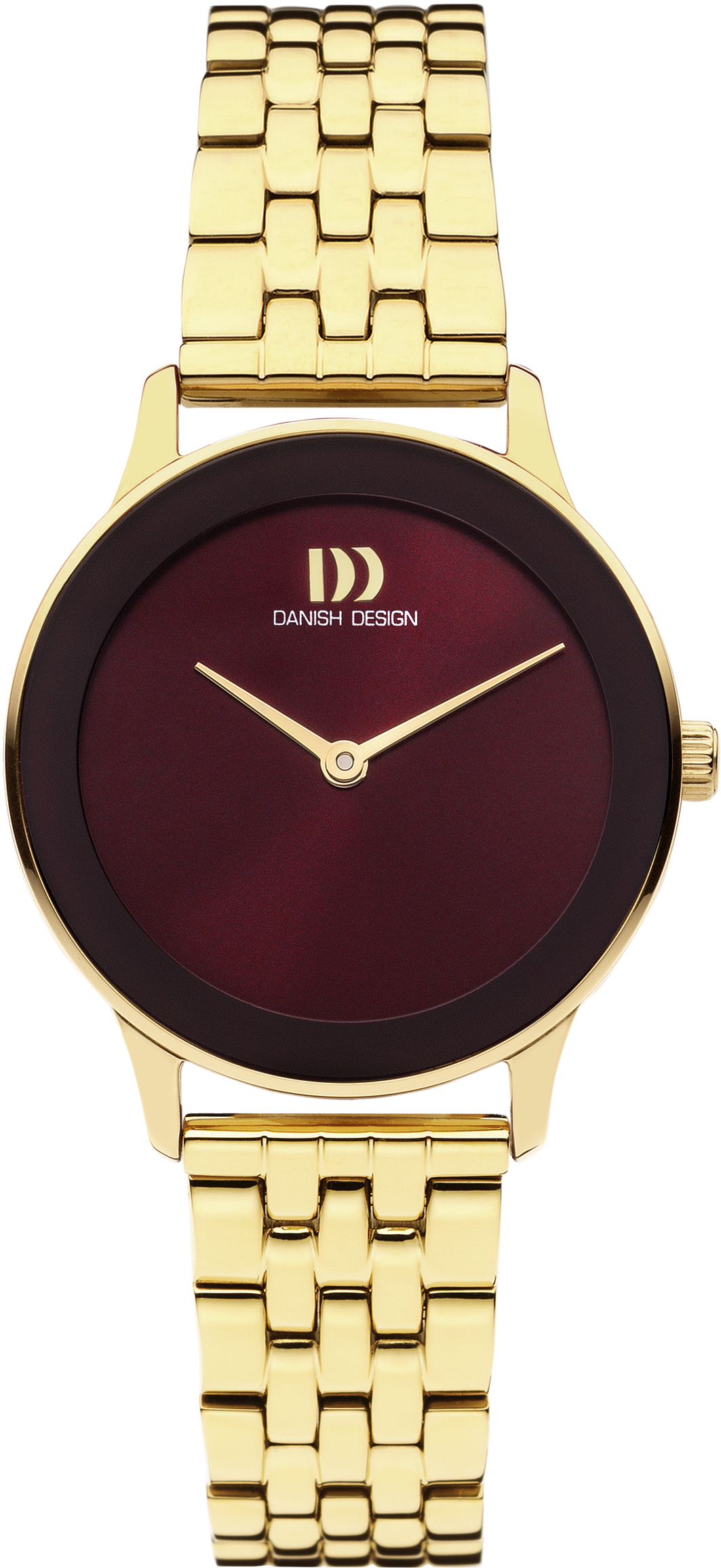 Dit dameshorloge is van het merk Danish Design. Het is een analoog horloge met een band gemaakt van edelstaal.De diameter van de kast is29 mm.
De verdere specificaties van het horloge zijn als volgt:
Glassoort: mineraal
Kastmateriaal: edelstaal
Waterdichtheid: 3 ATM
Techniek: quartz
Kastkleur: goud
Kastvorm: rond
Wijzerplaatkleur: rood
Index: geen
Bandkleur: goud
