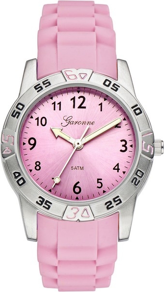 Dit is een horloge van het merk Garonne gemaakt voor jongens.
De specificaties zijn als volgt:
Kastmaat: 33 mm
Kastdikte: 9.6
Bandlengte: 185
Bandbreedte: 18
Waterdichtheid: 5 ATM / 50 Meter / 165 Feet