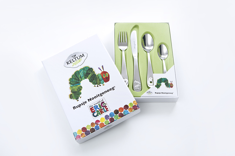 Bestekset 4-delig Rupsje Nooitgenoeg stainless steel