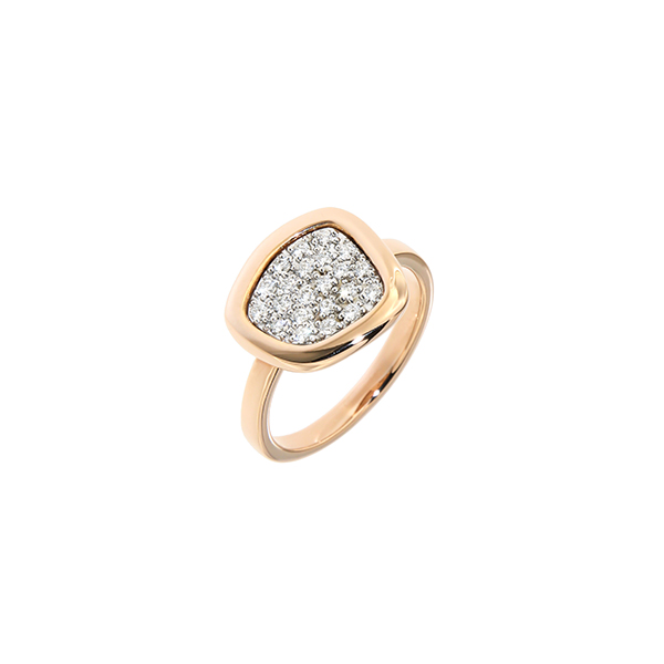 18kt. Gouden Peroni & Parise ring, modern 0.27ct VS G mt.54