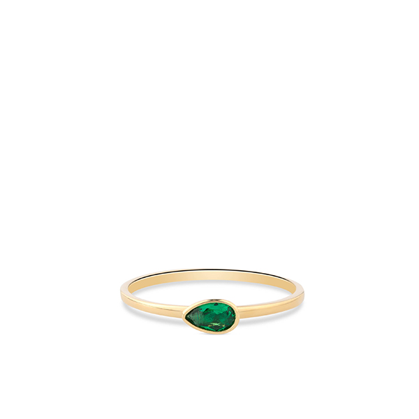Dit is een ring van het merk Swing Jewels. De kleur van het sieraad is geelgoud. Dit sieraad bevat de edelsteen: zirconia. De kleur van deze edelsteen is: groen.