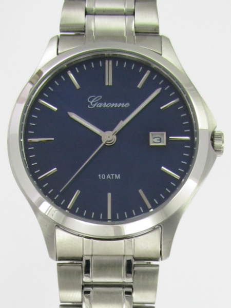 Dit is een horloge van het merk Garonne gemaakt voor heren.
De specificaties zijn als volgt:
Kastmaat: 39 mm
Waterdichtheid: 10 ATM / 100 Meter / 330 Feet
Dit horloge heeft de volgende functies/eigenschappen:
Datumaanduiding
