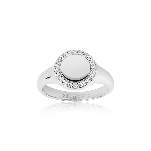 Deze ring is van het merk Sif Jakobs. De kleur van het sieraad is zilver. Dit sieraad bevat de edelsteen: zirconia. De kleur van deze edelsteen is: wit.