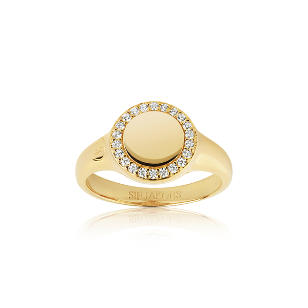 Een ring van het merk Sif Jakobs. De kleur van het sieraad is geelgoud. Dit sieraad bevat de edelsteen: zirconia. De kleur van deze edelsteen is: wit.