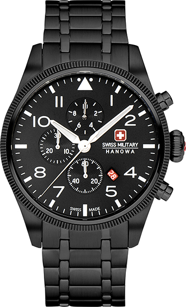 Dit is een horloge van het merk Swiss Military Hanowa gemaakt voor heren.
De specificaties zijn als volgt:
Kastmaat: 43
Waterdichtheid: 10 ATM / 100 Meter / 330 Feet
Dit horloge heeft de volgende functies/eigenschappen:
Chronograaf