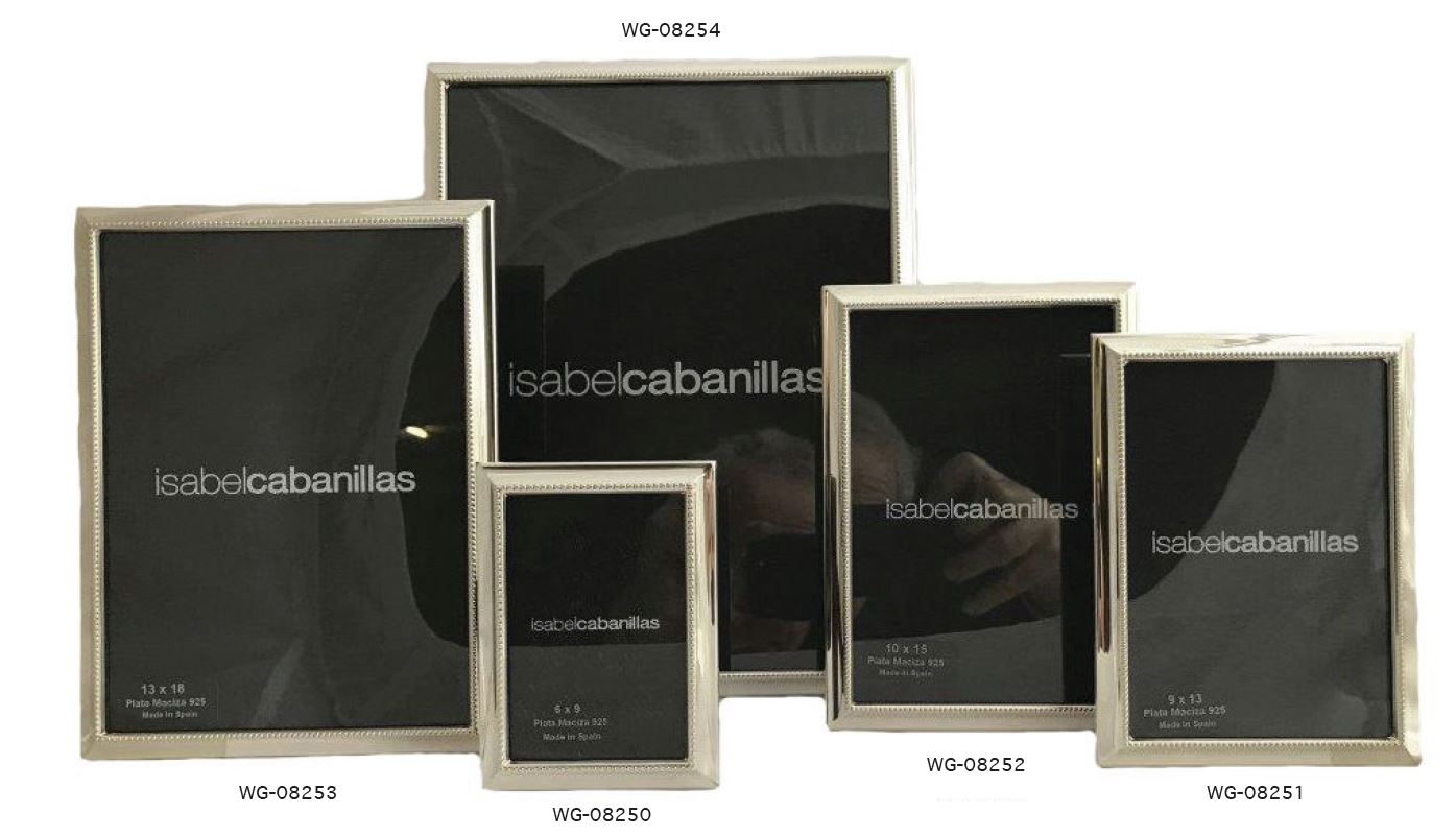 ZILVER FOTOLIJST 9X13CM  PARELRAND