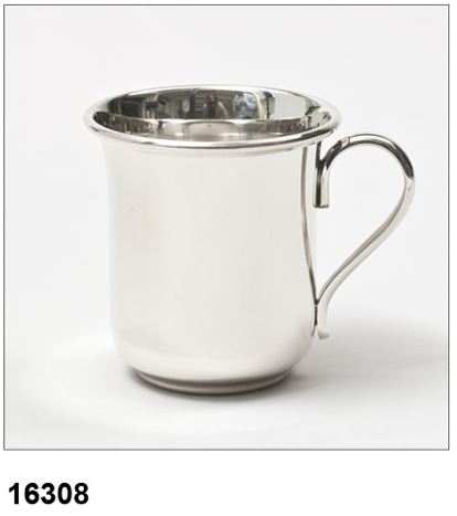 VERZILVERDE BEKER TULP GLAD MET OOR