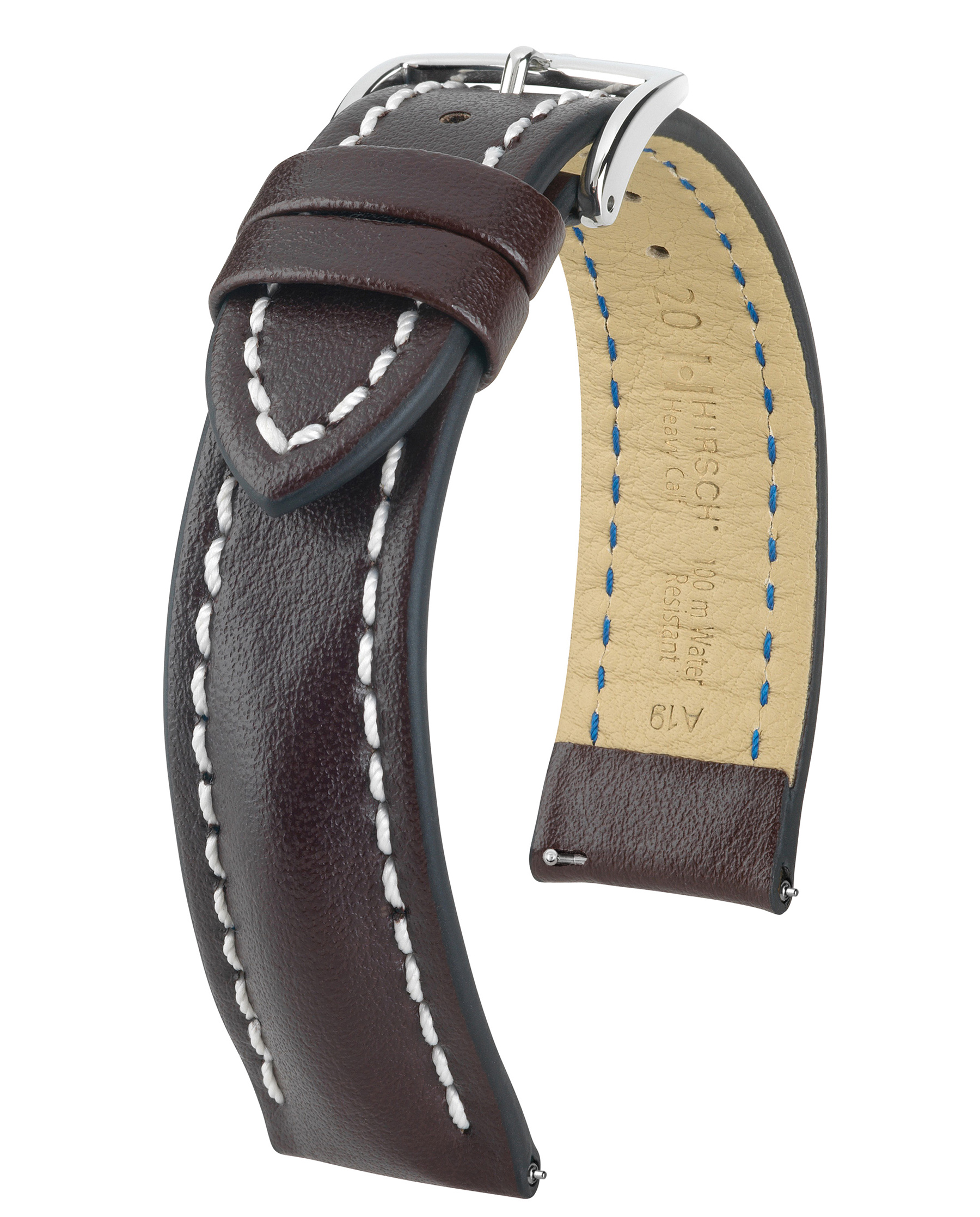 HIRSCH HEAVY CALF L BROWN CALF 18/16MM 01475010-2-18.