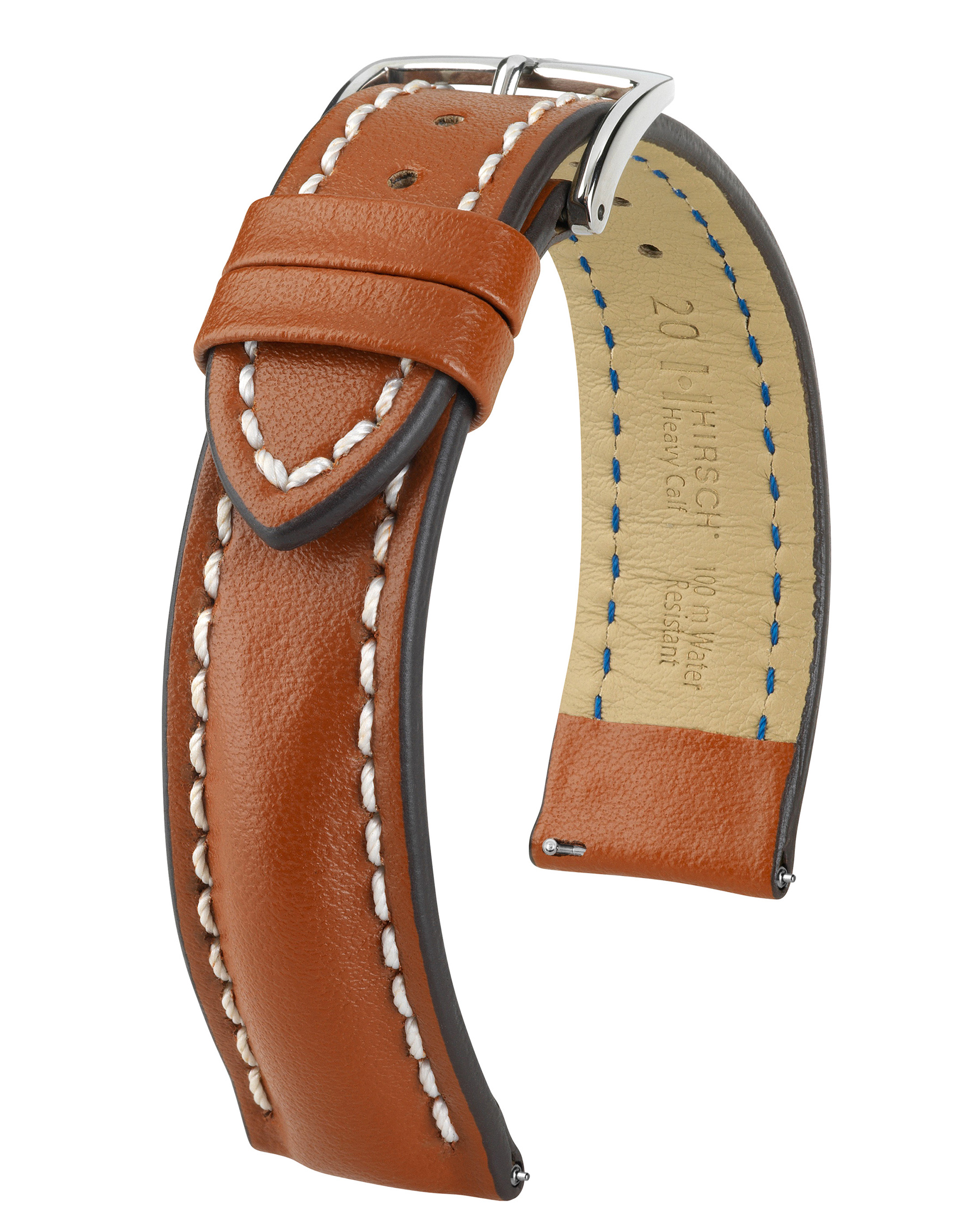 HIRSCH HEAVY CALF L GOLDEN BROWN CALF 22/20MM 01475070-2-22.