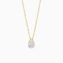 Blush Lab Diamonds geelgoud collier, peer diamant 0.50ct | LG3012Y