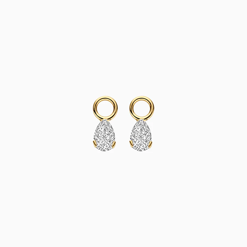 Blush Lab Diamonds Oorbedels peer diamant  2x0.30ct | LG9004Y/S