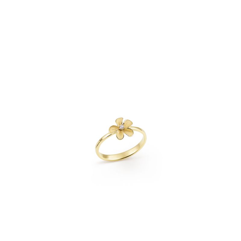 Cherry Bloom Series Ring, 18Kt Yellow Sunrise Gold with Diamond

Dia ct. 0.02