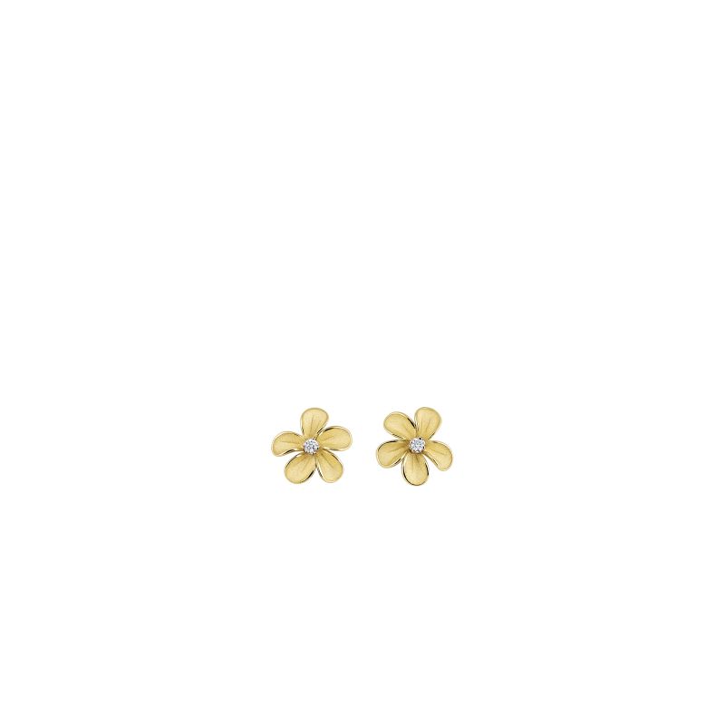 Cherry Bloom Series Earrings, 18Kt Yellow Sunrise Gold with Diamonds

Dia ct. 0.03