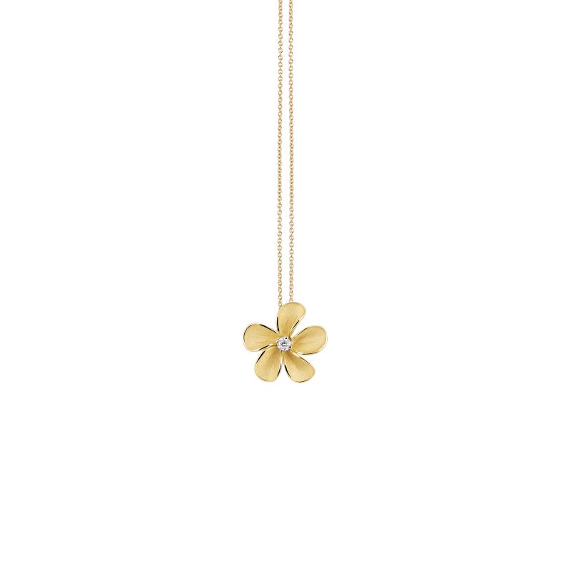 Cherry Bloom Series Pendant, 18Kt Yellow Sunrise Gold with Diamond

Dia ct. 0.03