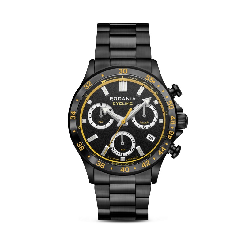 Rodania uurwerk - Chronograph Cycling Limited Edition
Extra lederen band