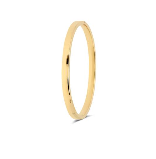 Gouden Bangle 5x60mm met Zilveren Kern