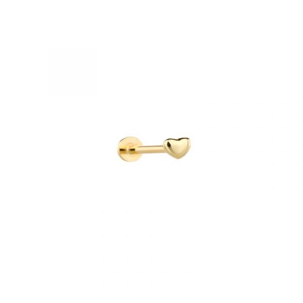 Deze goudkleurige piercing met modelnummer 70801212 is een sierlijke stud oorbel in de vorm van een hart. Perfect voor een subtiele, maar stijlvolle uitstraling. Draag hem alleen voor een minimalistische look of combineer met andere oorbellen voor een trendy ear stack effect. Ideaal voor dagelijks gebruik of speciale gelegenheden.