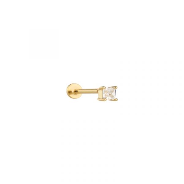 Deze goudkleurige piercing met steentje, modelnummer 70801312, is een prachtige aanvulling op je sieradencollectie. Als stud oorbel past hij subtiel en stijlvol bij elke outfit. Ideaal te dragen in het oor voor een verfijnde en elegante uitstraling. Combineer met andere gouden sieraden voor een complete look. Perfect voor dagelijks gebruik of speciale gelegenheden.