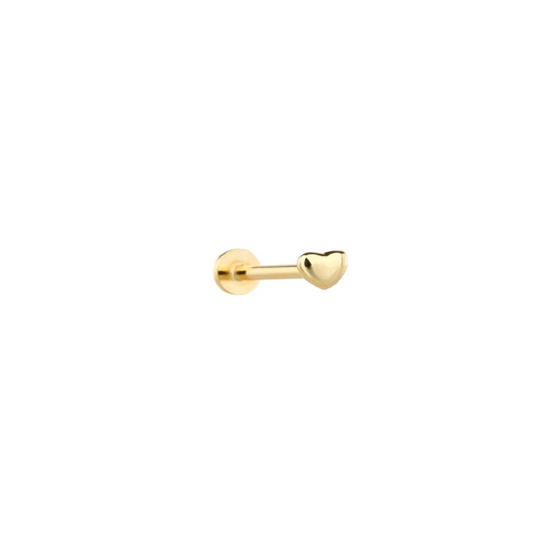 MY iMenso ODM "1 ear piercing Heart 3,5mm" earstud (925/0,5Mgold-plated)